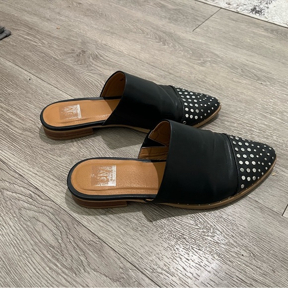 Dolce Vita Black Studded Women's Mules - Picture 6 of 6